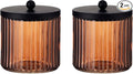 KMwares 2-Pack Glass Qtip Holder Dispenser Set by KMwares