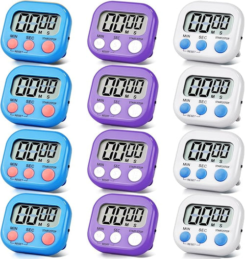 12 Pack Digital Kitchen Timer Magnetic Digital Timer by Unknown