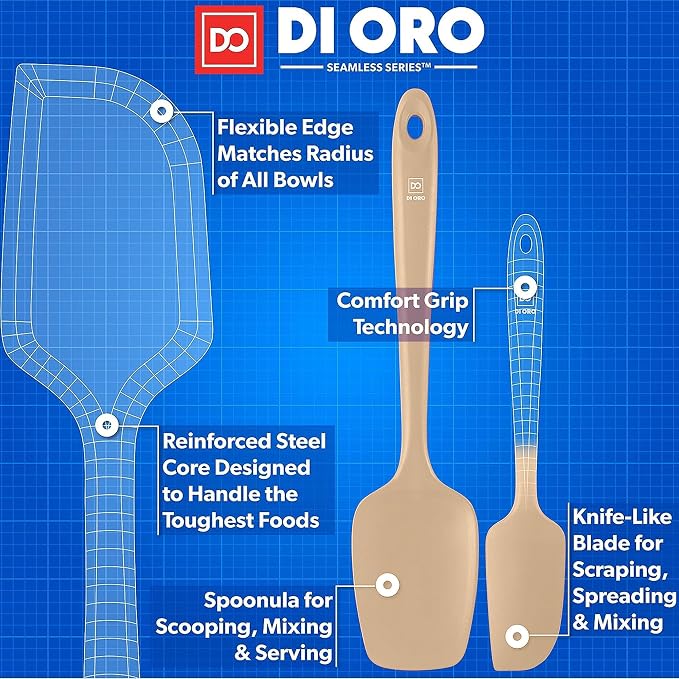DI ORO Silicone Spatula Set - Image 4