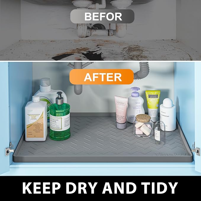 TigeJoy 37" x 22" Under Sink Mats - Image 6