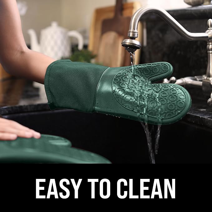 BPA-Free Silicone Oven Mitts Ultra Heat Resistant up to 500°F - Image 6