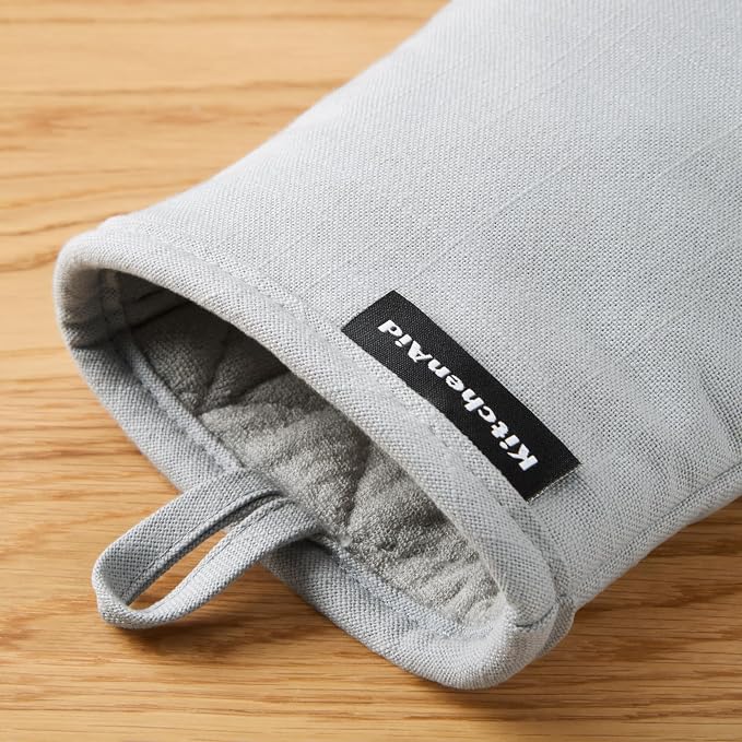 KITCHENAID Gourmet Series Gridlines Mini Oven Mitts 2-Pack Set, Heat Resistant - Image 4