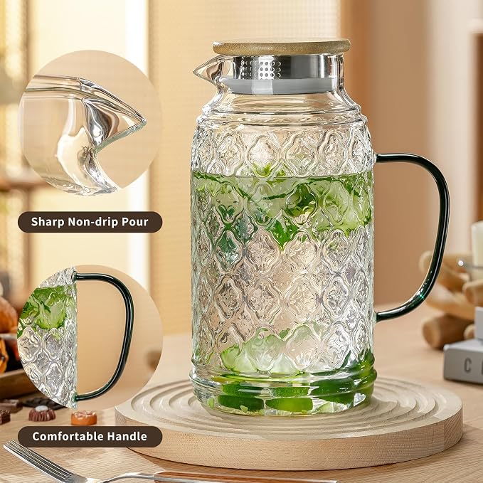 Buaic 2 PACK Glass Pitcher - Image 3