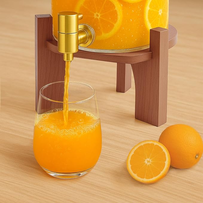 Glass Drink Dispenser, 1.5 Gallon Beverage Dispenser - Image 6