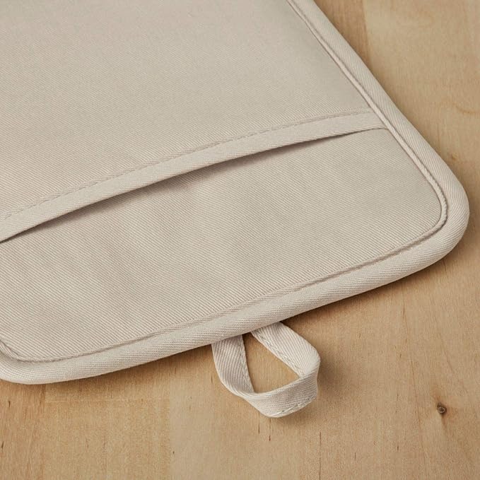 KitchenAid Ribbed Soft Silicone Pot Holder 2-Pack Set, Milkshake Tan - Image 3