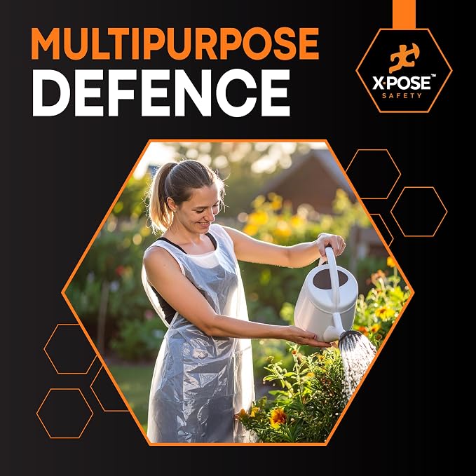Xpose Safety 100 White Plastic Disposable Aprons - Image 5