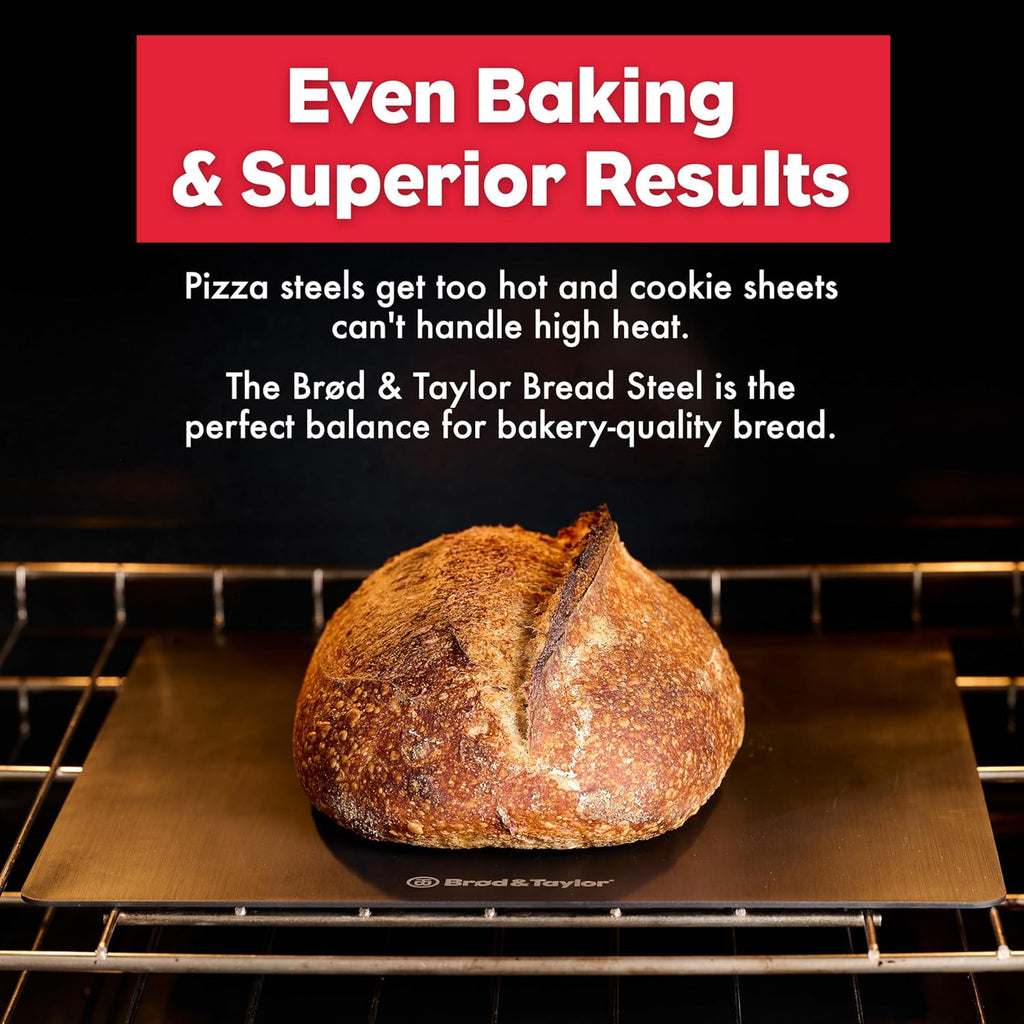 Brod & Taylor Bread Steel Original for Baking Bread & Cooking Pizza (14" x 14" x 0.1")