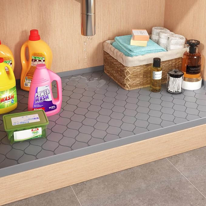 Winisok Silicone Under Sink Mat 40" x 22", Kitchen Essentials and Gadgets - Image 7