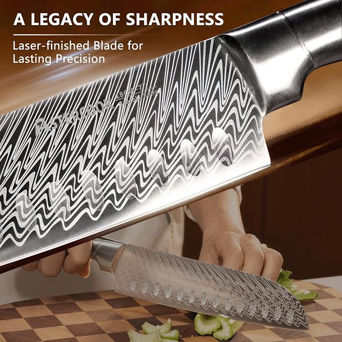 Knife Set, Astercook 21 Pieces Kitchen Knife Set - Image 5