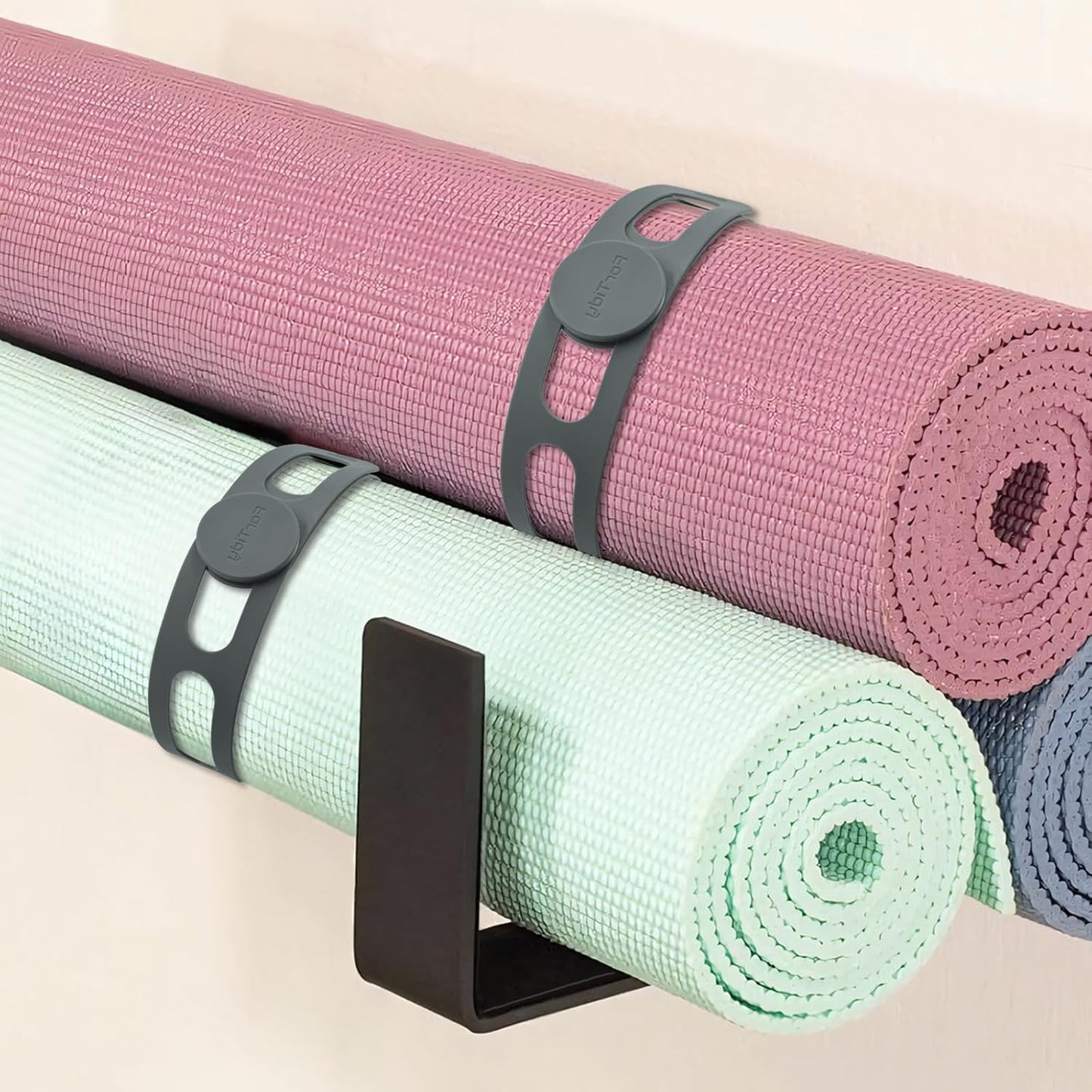 Silicone Latch Strap for Slow Cooker Lid, Pot, Bento Box, 21.65 in Reusable Elastic Self-Lock Silicone Tie for Bundling or Organizing Curtain, Cords, Yoga Mat, Camping Mat, 2pcs (Gray&Gray)