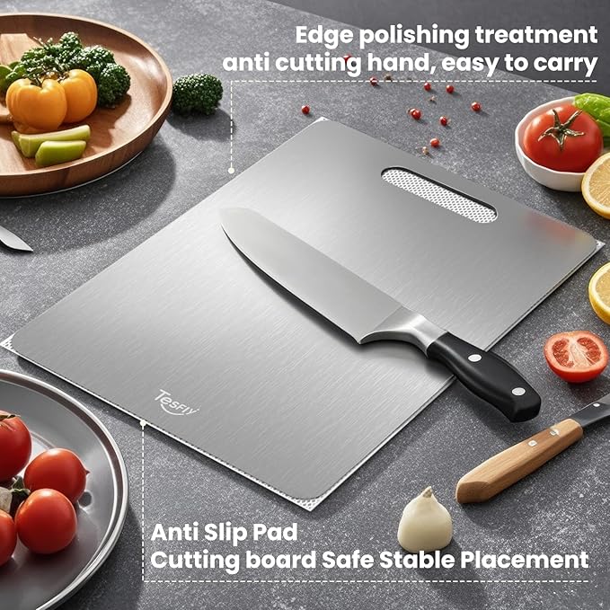 3 Pack Titanium Cutting Board, 100% Pure Titanium Cutting Boards - Image 5