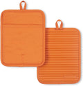 KitchenAid Ribbed Soft Silicone Pot Holder 2-Pack Set by KitchenAid