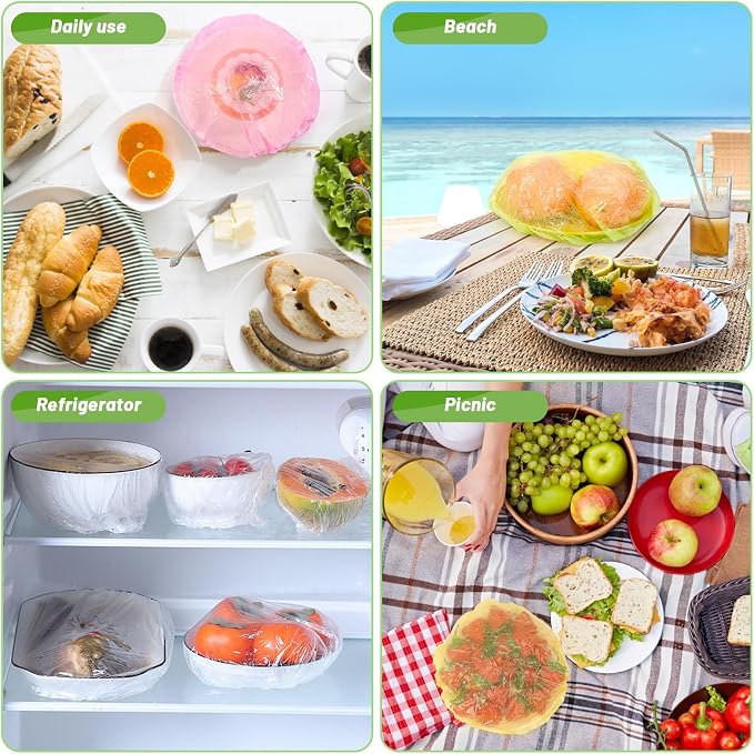 130Pcs Reusable Elastic Food Bowl Storage Covers, Sublaga Bowl Covers, Variety - Image 7