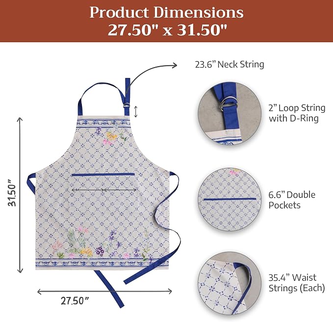 Maison d' Hermine 100% Cotton Apron - Image 7
