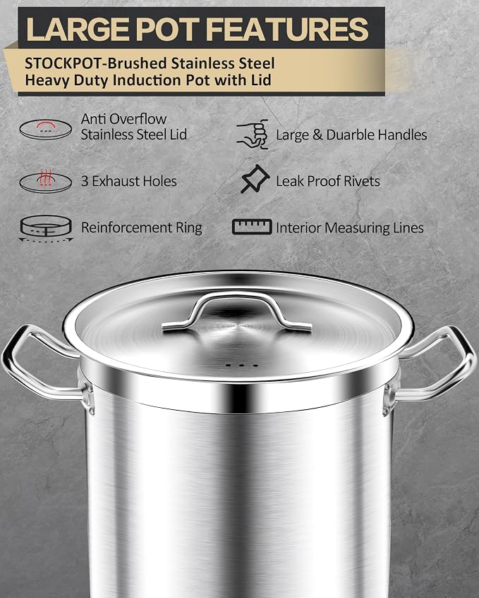 STOCKPOT 20 Quart Soup Pot - Image 4