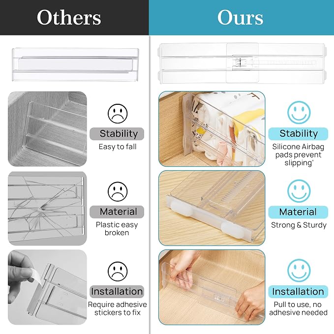 Vtopmart 8 Pack Drawer Dividers - Image 8
