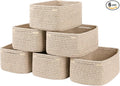 OIASKET 6 Pack Storage Baskets for Shelves, Small Baskets for Shelves, Cute by OIASKET