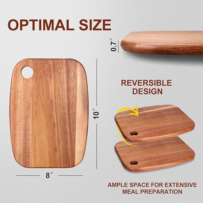 Small Acacia Wood Cutting Boards - Image 3