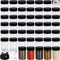 50 Pack 5.5 oz Spice Jars Plastic Clear Empty Bottles by Yiyiring