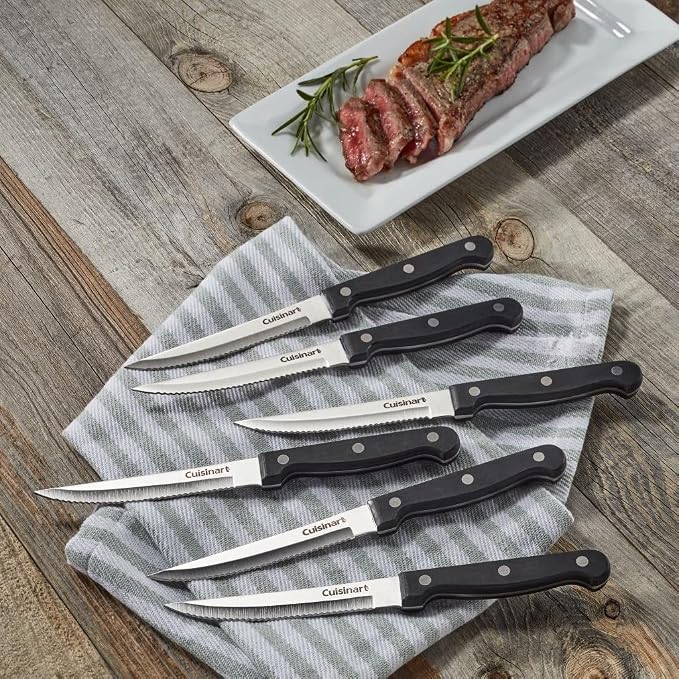 Cuisinart Knife Set, Lightweight, Stainless Steel & Durable, C77TR-6PSK - Image 3