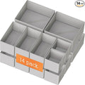 Criusia Drawer Organizer Clothes, 14 Pack Dresser Organizer by Criusia