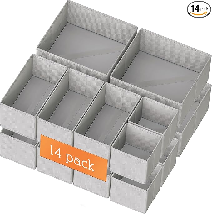 Criusia Drawer Organizer Clothes, 14 Pack Dresser Organizer by Criusia