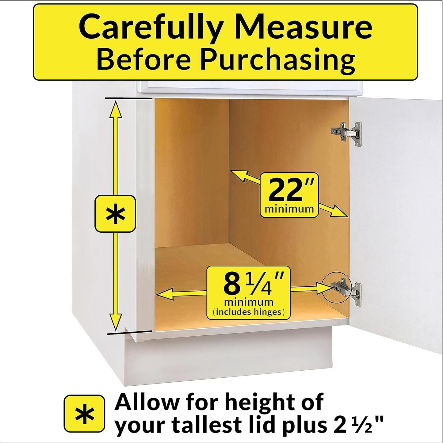 LYNK PROFESSIONAL® Pull Out Pot Lid and Cookie Sheet Organizer Rack for Cabinet - Lifetime Ltd. Warranty - Sliding Kitchen Organizers – Pans, Pots, Lids, and Tray Storage - 7.25 wide x 21 inch, Chrome