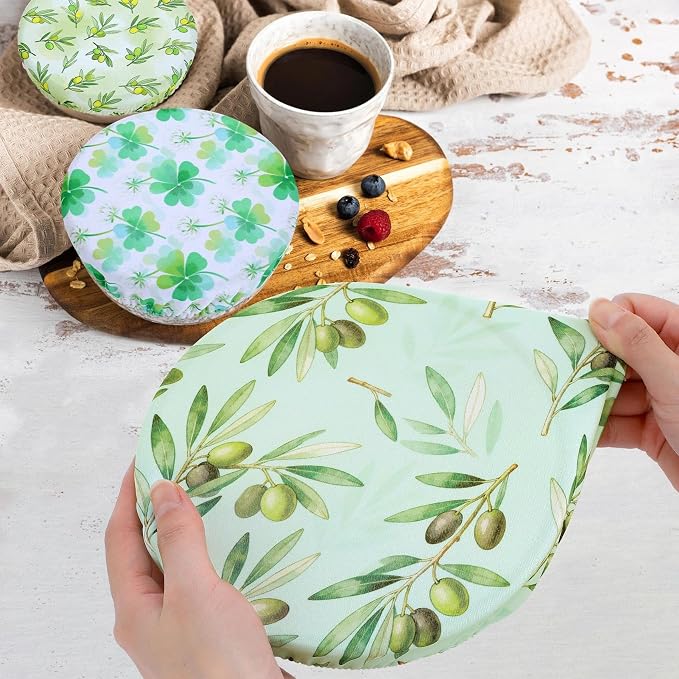 5 Pieces Bowl Covers Reusable, 5 Size Elastic Cloth Bowl Covers - Image 3
