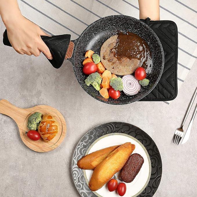 Oven Pot Holder with Pocket Cotton Heat Resistant Coaster Potholder Kitchen Hot - Image 7