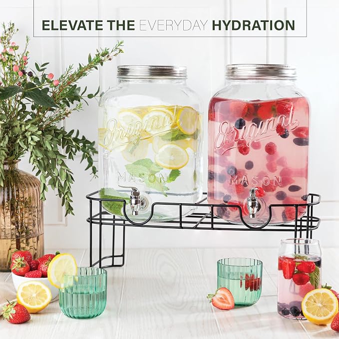 MosJos 2 GALLON Glass Drink Dispensers - Image 5