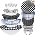 10Pcs Reusable Bowl Covers In 5 Size, Stretch Cloth Fabric Dish Cover Kitchen by CGFOXUO