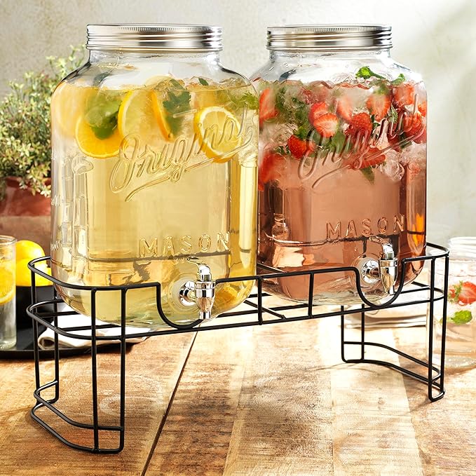 MosJos 2 GALLON Glass Drink Dispensers - Image 3
