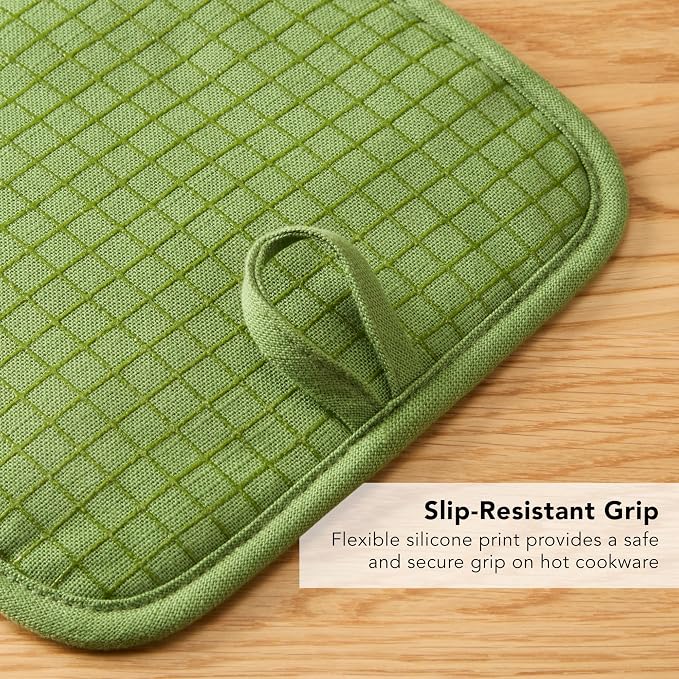 KITCHENAID Gourmet Series Gridlines Pot Holders 2-Pack Set, Heat Resistant up - Image 7