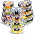 JoyJolt 24pc Borosilicate Glass Storage Containers by JoyJolt