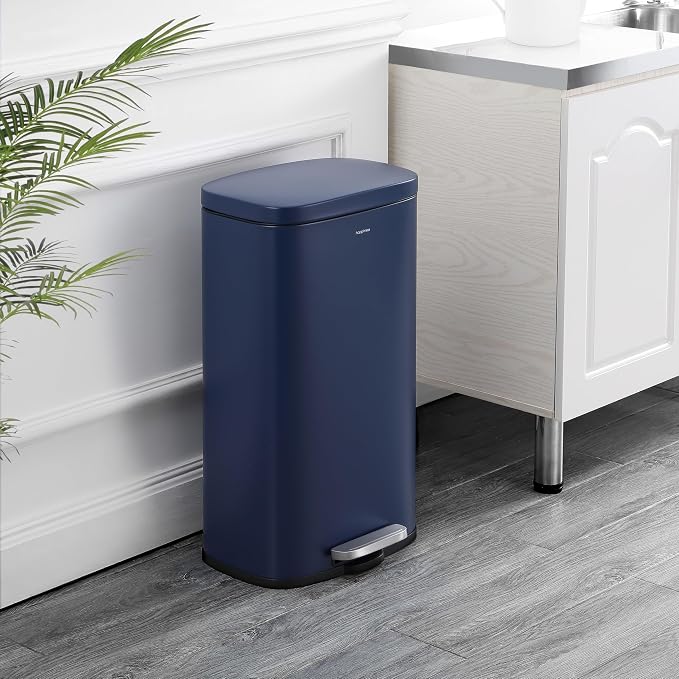 happimess HPM1011E Curtis 8-Gallon Step-Open Trash Can, Fingerprint Resistant - Image 2