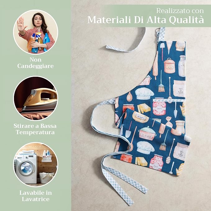 Maison d' Hermine 100% Cotton Apron - Image 3