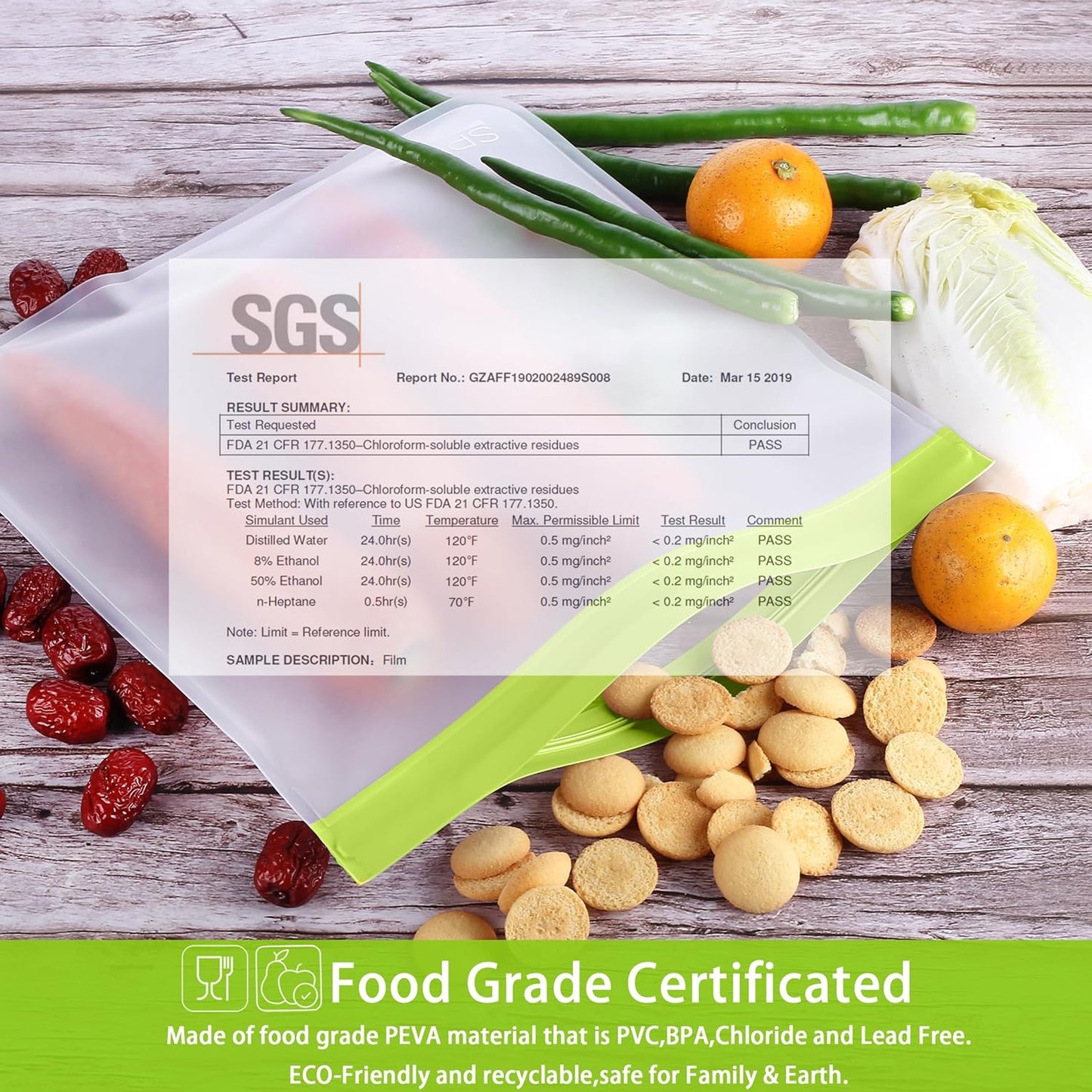 SPLF 9 Pack Reusable Gallon Freezer Bags Dishwasher Safe, BPA Free 1 gallon Leakproof Silicone and Plastic Free Food Storage Bags for Meal Prep, Fruits, Sandwich, Snack, Travel Items - Muticolor