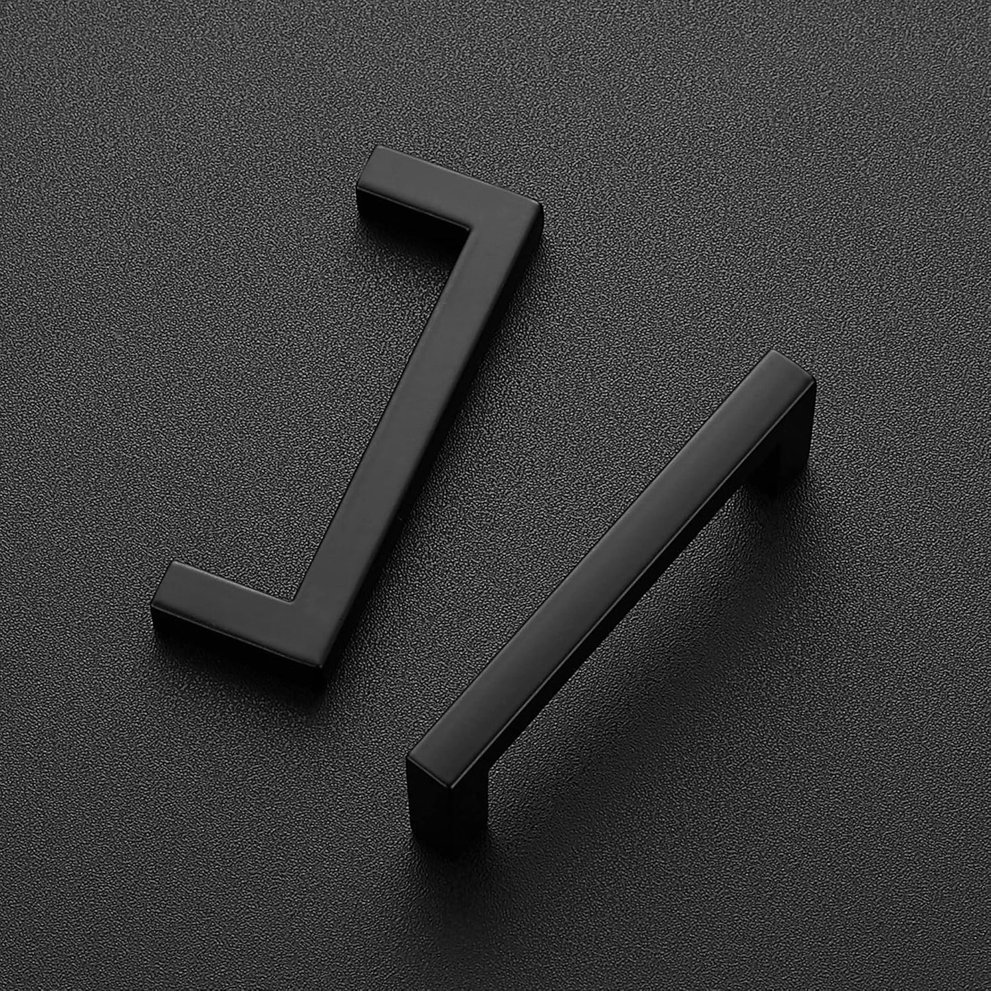Ravinte 20 Pack Solid 3 Inch Center to Center Slim Square Bar Drawer Handles Kitchen Cabinet Handles Black Drawer Pulls Kitchen Cabinet Hardware Kitchen Handles Matte Black Cabinet Pulls