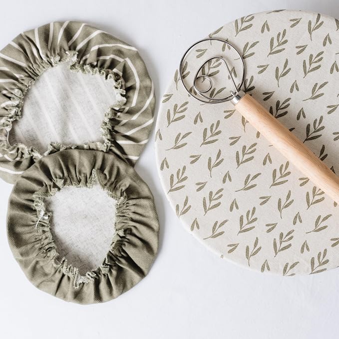 Beautiful Linen Cotton Blend Bowl Covers - Image 7