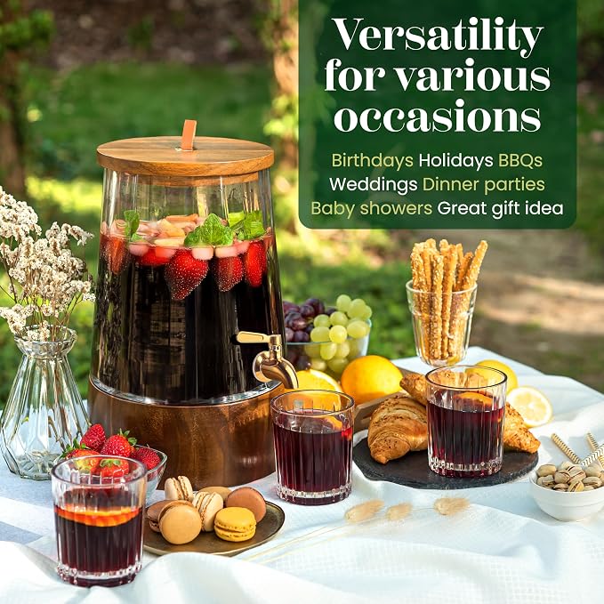 FOODLE Glass Drink Dispenser - Image 3
