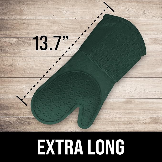 BPA-Free Silicone Oven Mitts Ultra Heat Resistant up to 500°F - Image 2