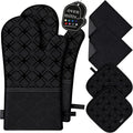 Oven Mitts and Pot Holders Set by HGYI
