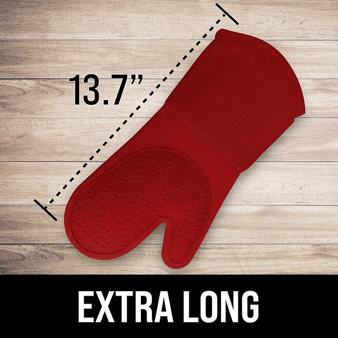 BPA-Free Silicone Oven Mitts Ultra Heat Resistant up to 500°F - Image 2