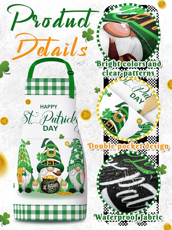 Bencailor 6 Pcs Spring Kitchen Aprons - Image 5