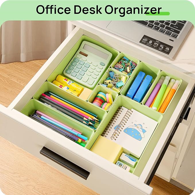 Vtopmart 25 PCS Plastic Drawer Organizers Set, 4-Size Versatile Bathroom and - Image 6