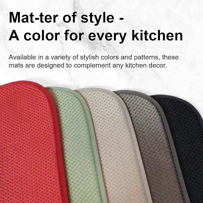 2-Pack Dark Gray Dish Drying Mats 20" x 15" – XL Kitchen Drying Mat - Image 6