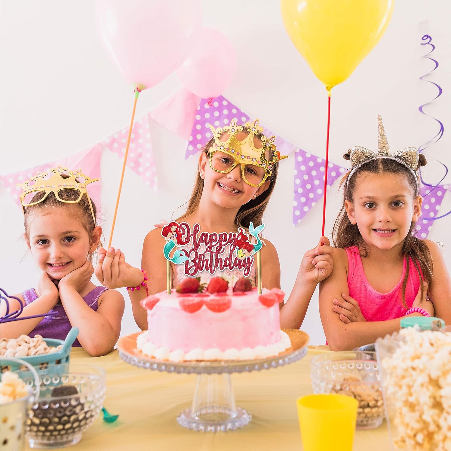 Seyal® The Litle Mermaid Happy Birthday Cake Topper