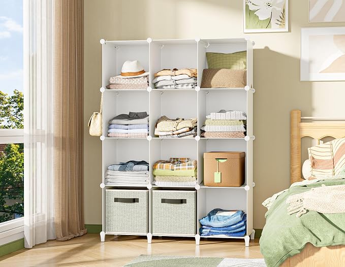 HOMIDEC Closet Organizer, 12-Cube Closet Organizers and Storage, Portable - Image 2