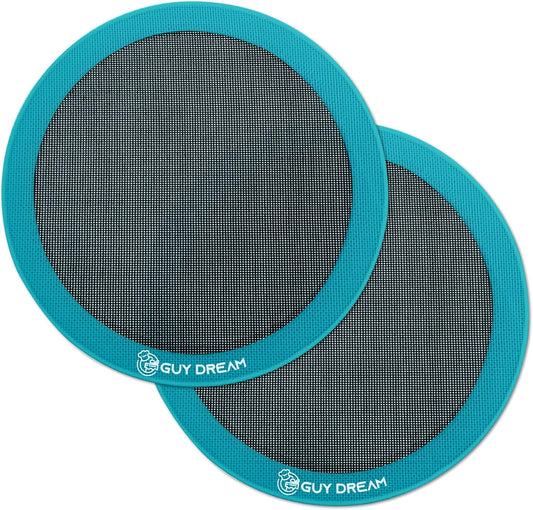 GUYDREMAT 12IN Silicone Perforated Baking Mats - Non-Stick and Heat Resistant Up to 480F, Reusable Round Mats for Baking Pizza, Bread, and Pastries, Oven Safe, Perfect for Crispy and Even Cooking
