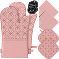 Oven Mitts and Pot Holders Set by HGYI